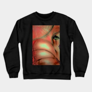 BLUSHED CORAL PIERROT HARLEQUIN CLOWN Crewneck Sweatshirt